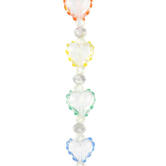 Multicolor Lampwork Glass Heart Bead Mix by Bead Landing&#x2122;